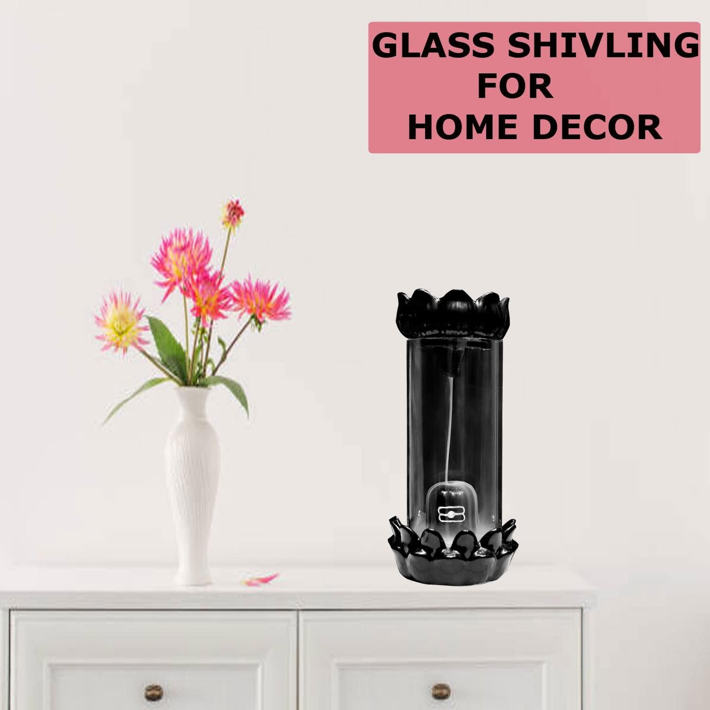 Aura Rise | Shivling Cylinder Glass | 30 Incense Sticks
